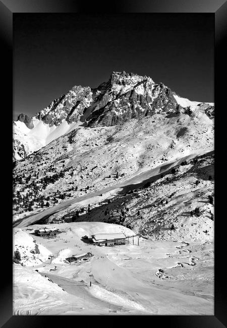 Meribel Mottaret 3 Valleys French Alps France Framed Print by Andy Evans Photos