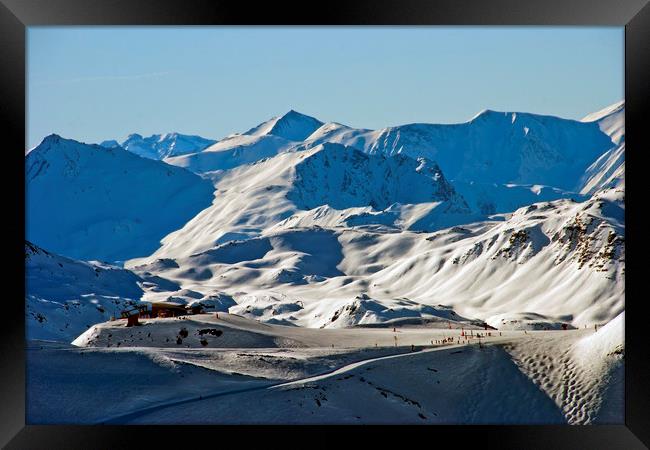 Meribel Mottaret Mont Vallon French Alps Framed Print by Andy Evans Photos