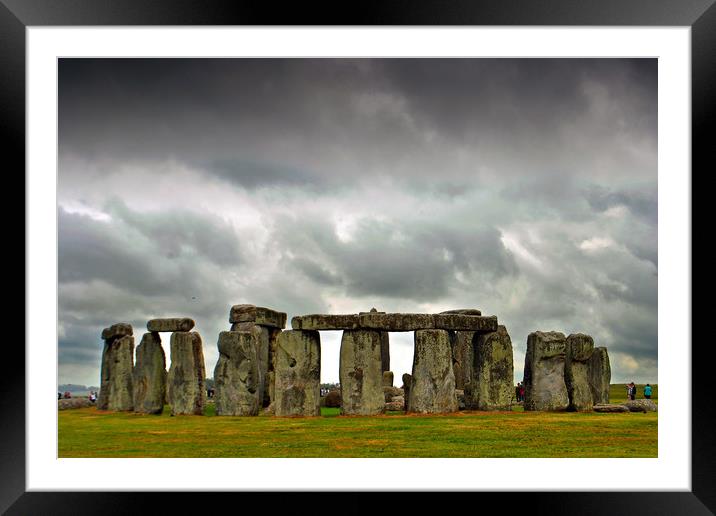 Stonehenge UNESCO World Heritage Site Wiltshire Framed Mounted Print by Andy Evans Photos