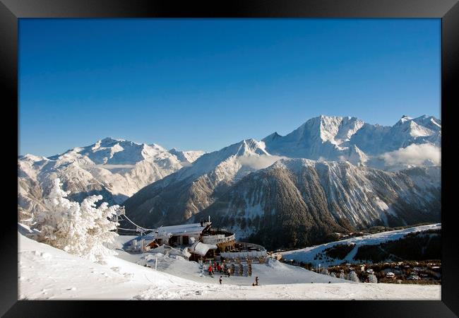 A Winter Wonderland in the French Alps Framed Print by Andy Evans Photos