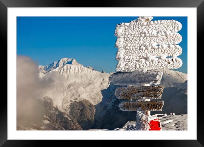 Mont Blanc Courchevel French Alps France Framed Mounted Print by Andy Evans Photos