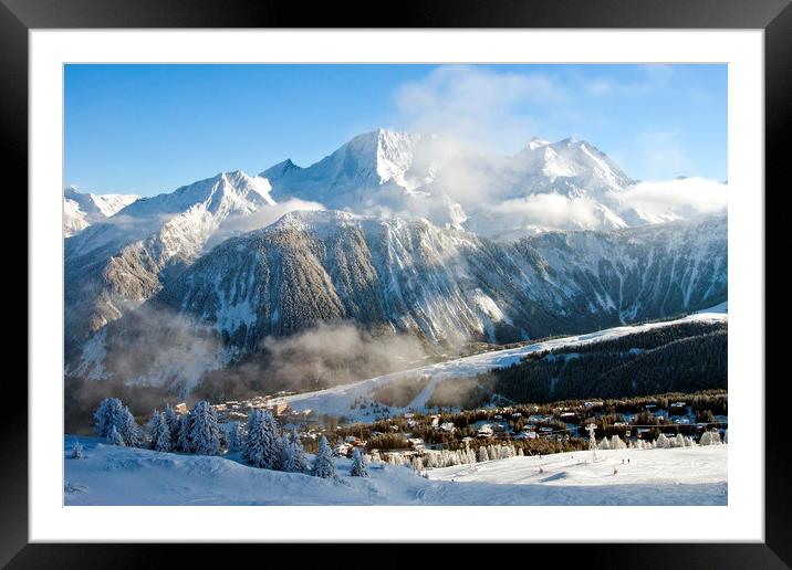 Courchevel 1850 3 Valleys ski area French Alps  Framed Mounted Print by Andy Evans Photos