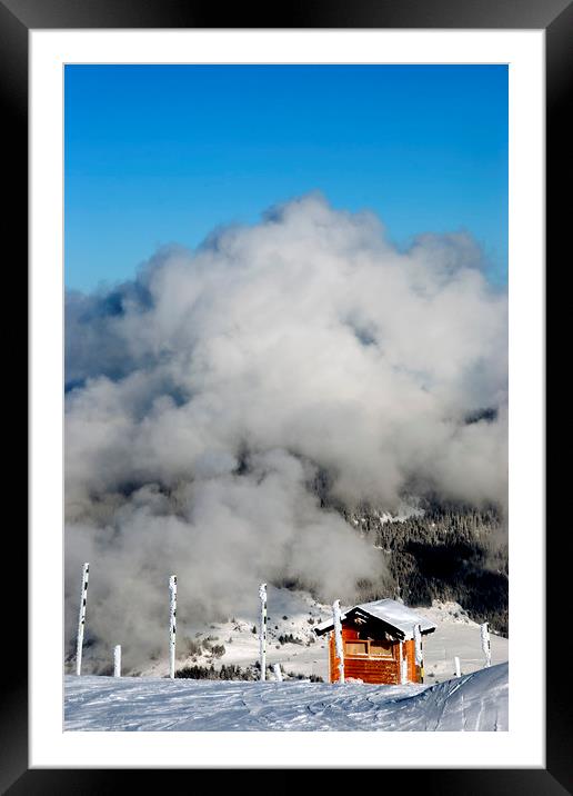 Courchevel La Tania 3 Valleys French Alps France Framed Mounted Print by Andy Evans Photos