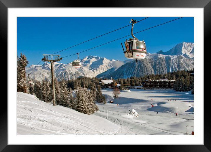 Courchevel 1850 3 Valleys Alps France Framed Mounted Print by Andy Evans Photos