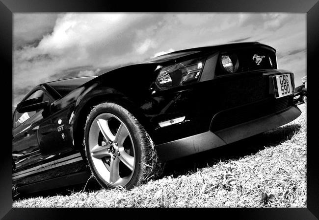Ford Mustang GT Classic American Car Framed Print by Andy Evans Photos