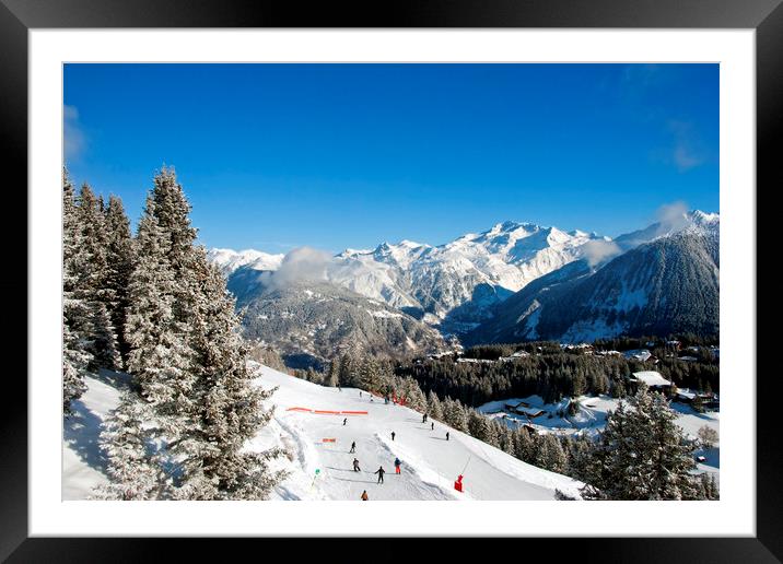 Courchevel 1850 3 Valleys French Alps France Framed Mounted Print by Andy Evans Photos