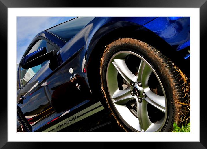 Ford Mustang GT Classic Motor Car Framed Mounted Print by Andy Evans Photos