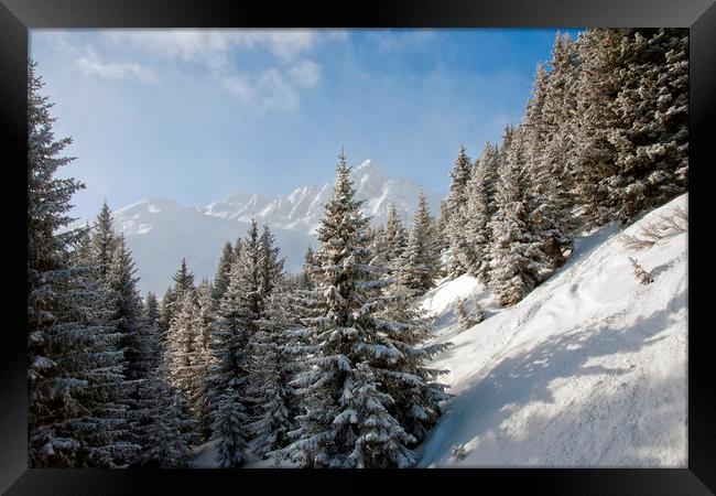 Courchevel 1850 3 Valleys Alps France Framed Print by Andy Evans Photos