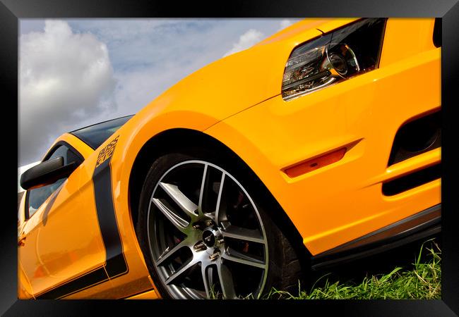 Ford Mustang Classic American Motor Car Framed Print by Andy Evans Photos