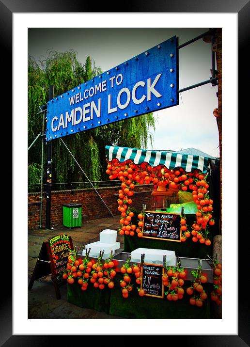 Camden Lock Market London NW1 England Framed Mounted Print by Andy Evans Photos