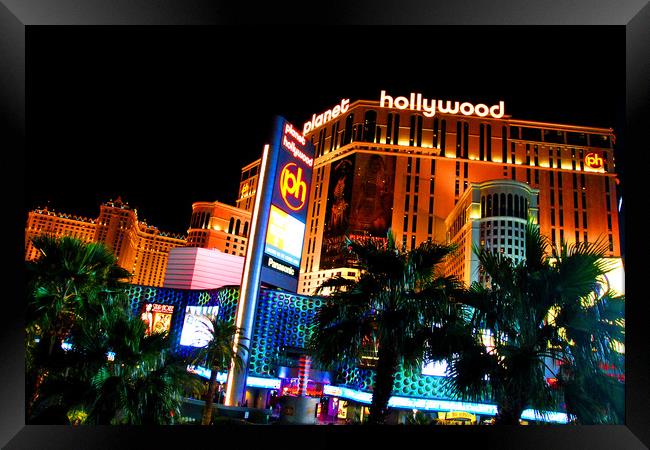 Planet Hollywood Hotel Las Vegas America Framed Print by Andy Evans Photos