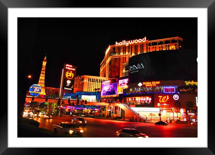 Planet Hollywood Hotel Las Vegas America Framed Mounted Print by Andy Evans Photos