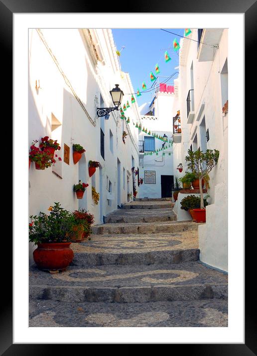 Frigiliana Andalusia Costa del Sol Spain Framed Mounted Print by Andy Evans Photos