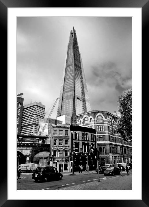 The Shard London Bridge Tower England Framed Mounted Print by Andy Evans Photos