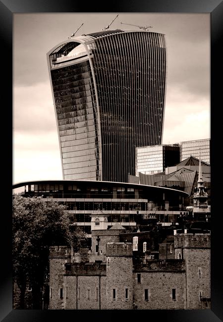 20 Fenchurch Street Walkie-Talkie Building Framed Print by Andy Evans Photos