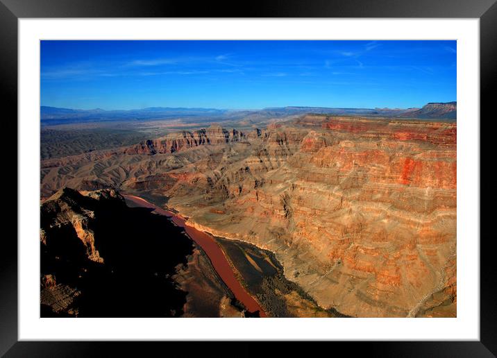 Colorado River Grand Canyon Arizona America Framed Mounted Print by Andy Evans Photos