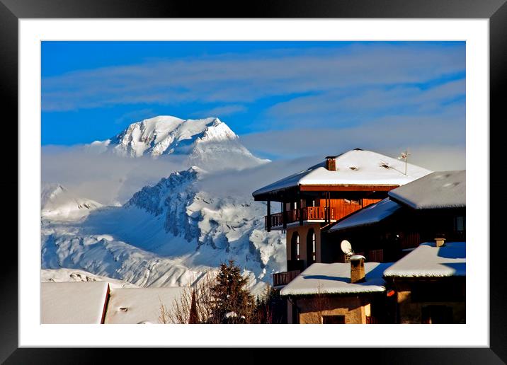 Mont Blanc Peisey-Vallandry Les Arcs French Alps F Framed Mounted Print by Andy Evans Photos