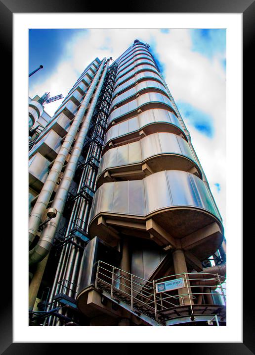 Lloyds Building iCity of London Framed Mounted Print by Andy Evans Photos