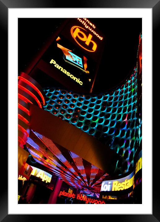 Planet Hollywood Hotel Las Vegas America Framed Mounted Print by Andy Evans Photos