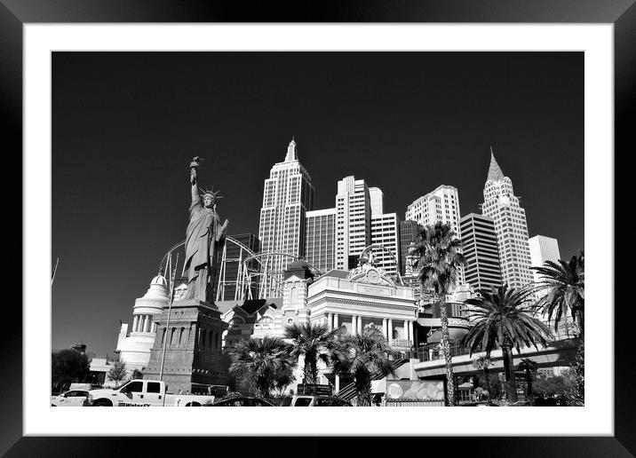 The Bold and Beautiful New York New York Las Vegas Framed Mounted Print by Andy Evans Photos