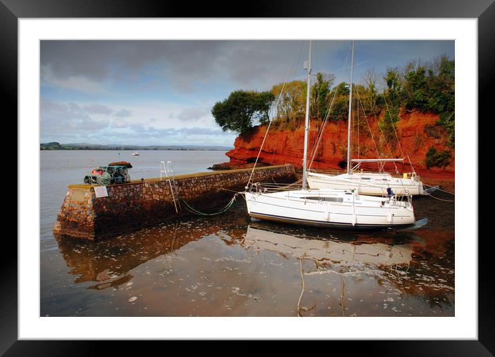 Lympstone On The River Exe Devon England UK Framed Mounted Print by Andy Evans Photos