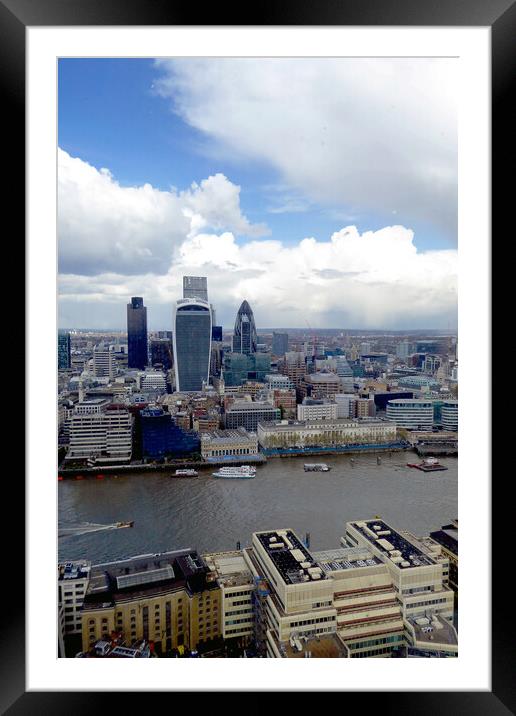 Majestic London Skyline Framed Mounted Print by Andy Evans Photos