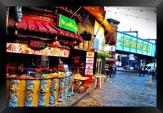 Camden Lock Market London NW1 England Framed Print by Andy Evans Photos