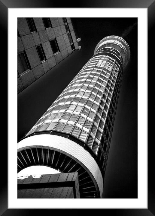 BT Post Office Tower Fitzrovia London Framed Mounted Print by Andy Evans Photos