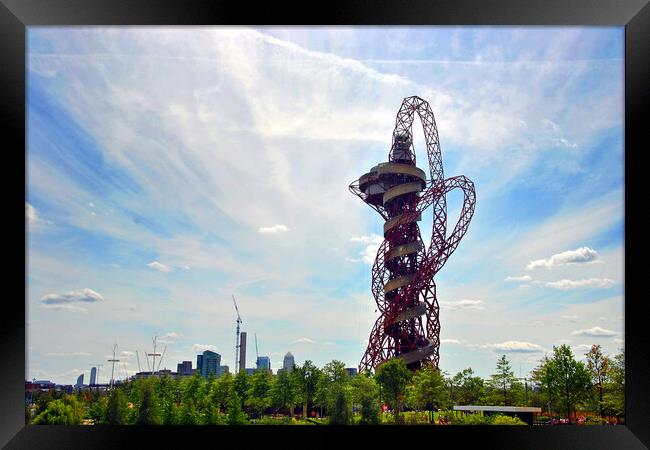 ArcelorMittal Orbit 2012 London Olympic Tower Framed Print by Andy Evans Photos