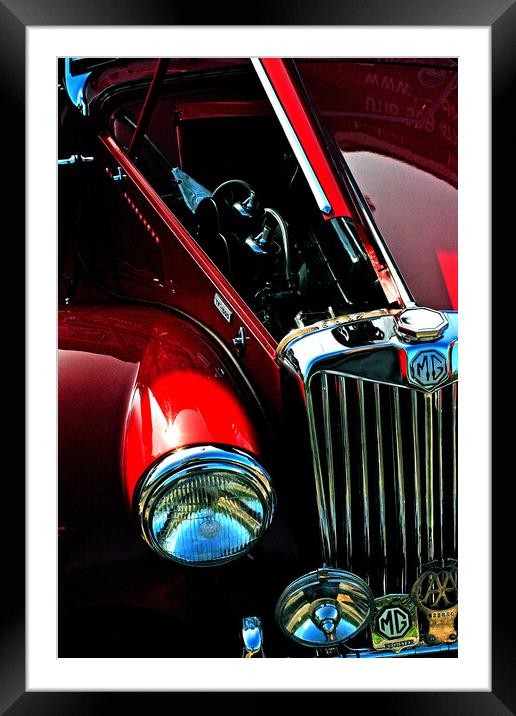 MG TA Classic Motor Car Framed Mounted Print by Andy Evans Photos