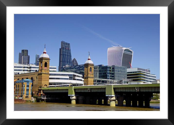 Cannon Street Station London England Framed Mounted Print by Andy Evans Photos