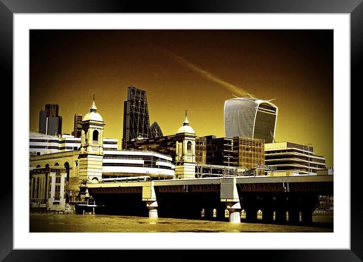 Cannon Street Station London England Framed Mounted Print by Andy Evans Photos