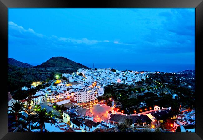 Frigiliana Andalucia Costa Del Sol Spain Framed Print by Andy Evans Photos