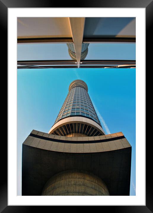 BT Post Office Tower Fitzrovia London England Framed Mounted Print by Andy Evans Photos