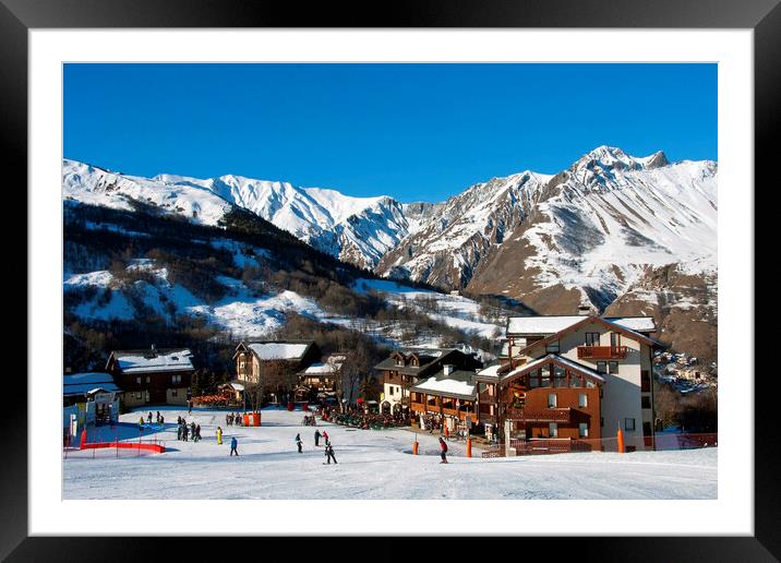 Saint Martin de Belleville French Alps France Framed Mounted Print by Andy Evans Photos