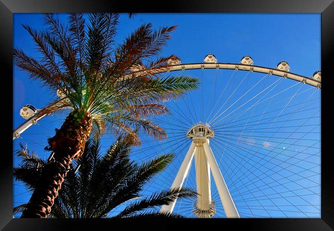 High Roller Las Vegas United States of America Framed Print by Andy Evans Photos