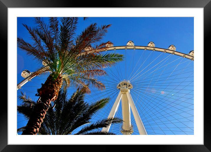 High Roller Las Vegas United States of America Framed Mounted Print by Andy Evans Photos
