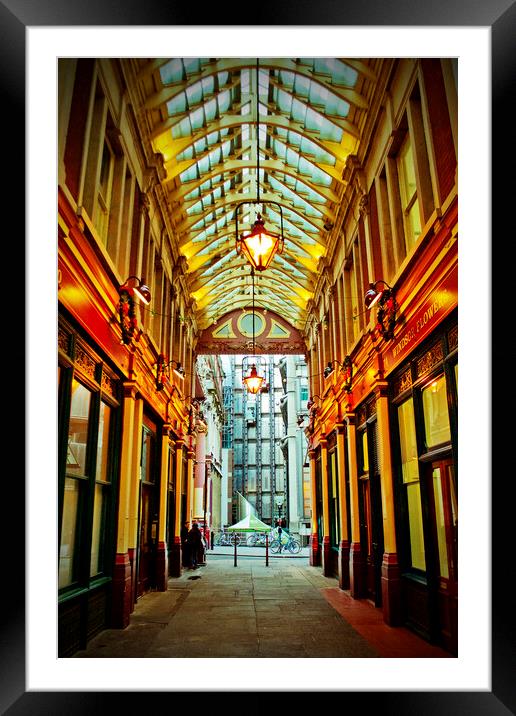 Leadenhall Market City of London England Framed Mounted Print by Andy Evans Photos