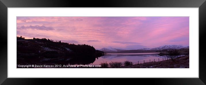 Loch Doon At Sun Rise Framed Mounted Print by David Hancox