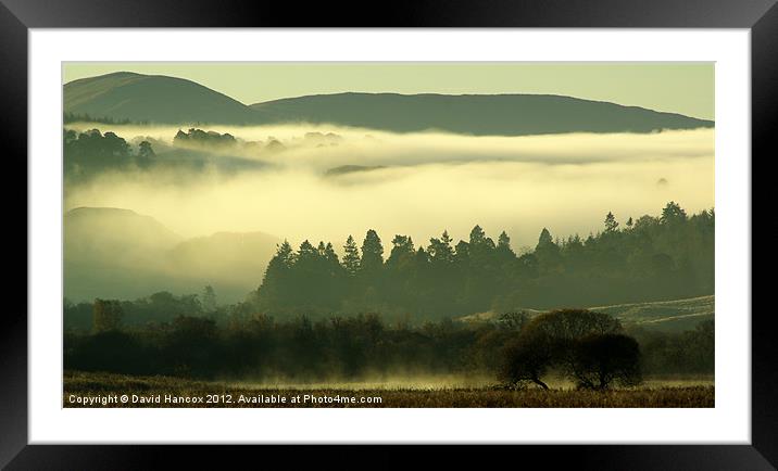 Morning Mist Framed Mounted Print by David Hancox
