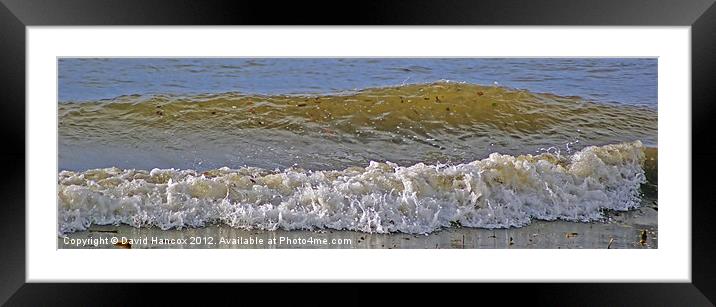 Ayr Waves Framed Mounted Print by David Hancox