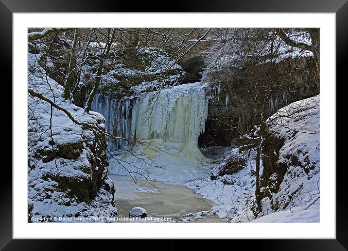 Freeze Fall Framed Mounted Print by David Hancox