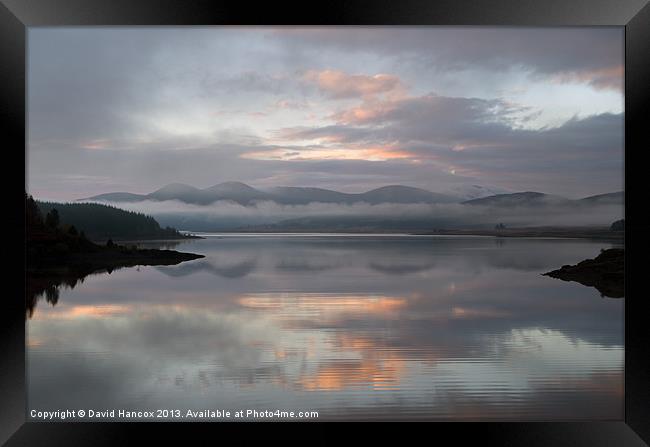 Loch Doon Reflections Framed Print by David Hancox