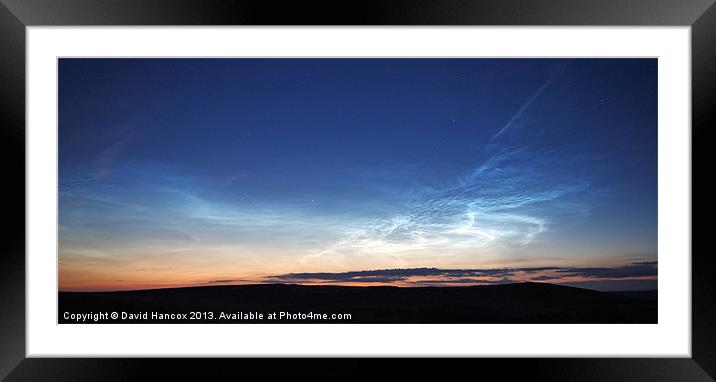 Noctilucent Clouds Framed Mounted Print by David Hancox