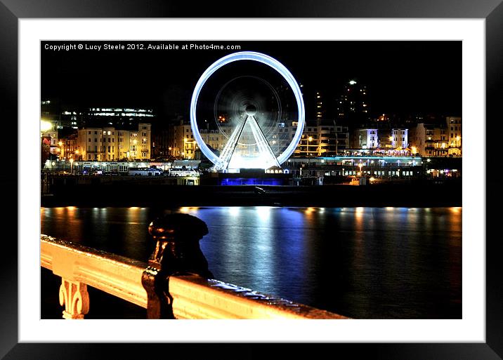The Eye At Night Framed Mounted Print by Lucy Steele