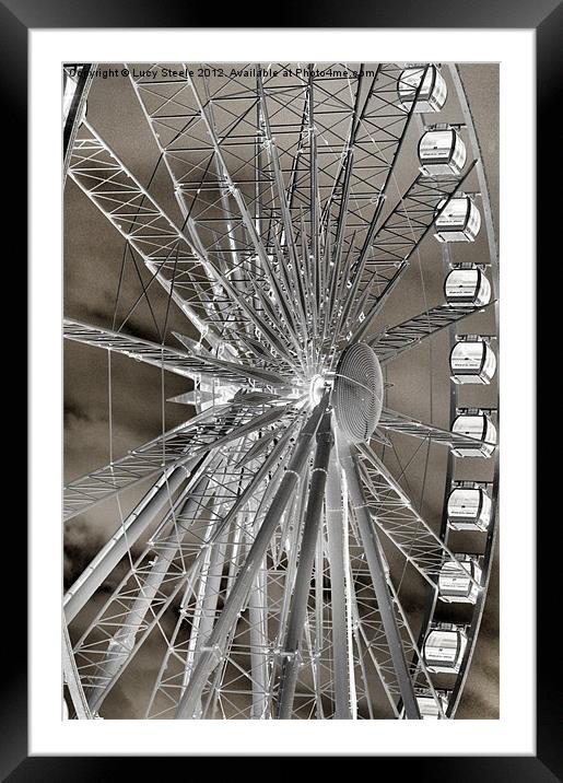 The Brighton Eye Framed Mounted Print by Lucy Steele