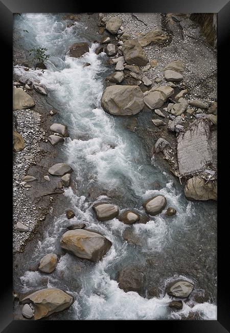 2 river in taroko national park Framed Print by anne lyubareva