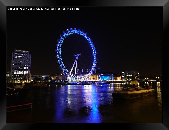 Night Eye Framed Print by Jon Jaques