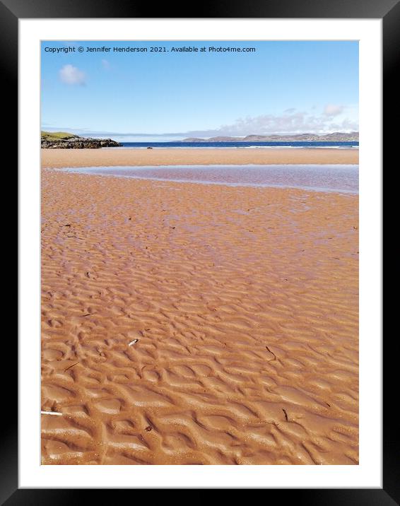 Firemore Beach Framed Mounted Print by Jennifer Henderson