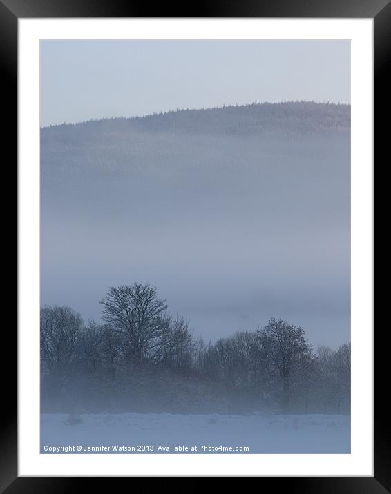 Winter Mist 2 Framed Mounted Print by Jennifer Henderson